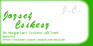 jozsef csikesz business card